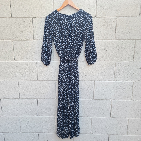 Madewell | Ruffle-Sleeve Tie-Waist Jumpsuit in Baby's Breath Size XS Style AF156 - Picture 12 of 14